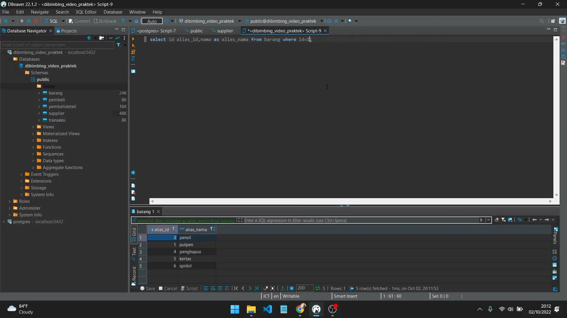 Belajar Query Database Dasar Pada PostgreSQL