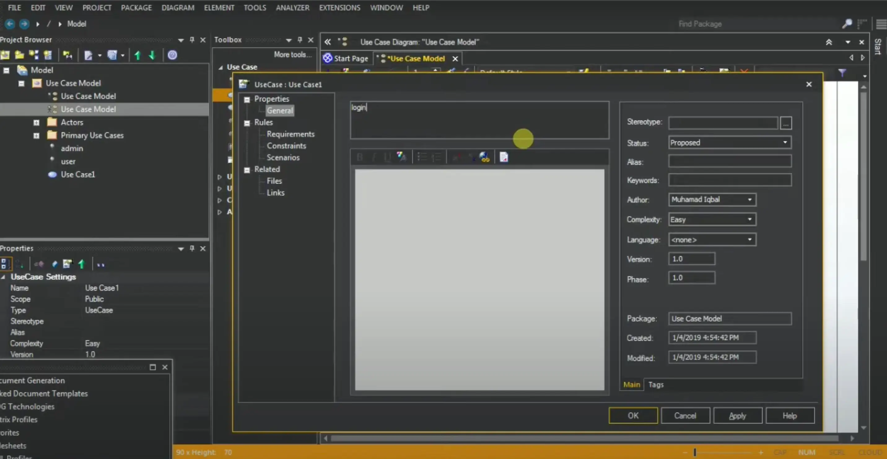 Dibimbing - Cara Membuat Use Case Diagram dengan Enterprise Architect