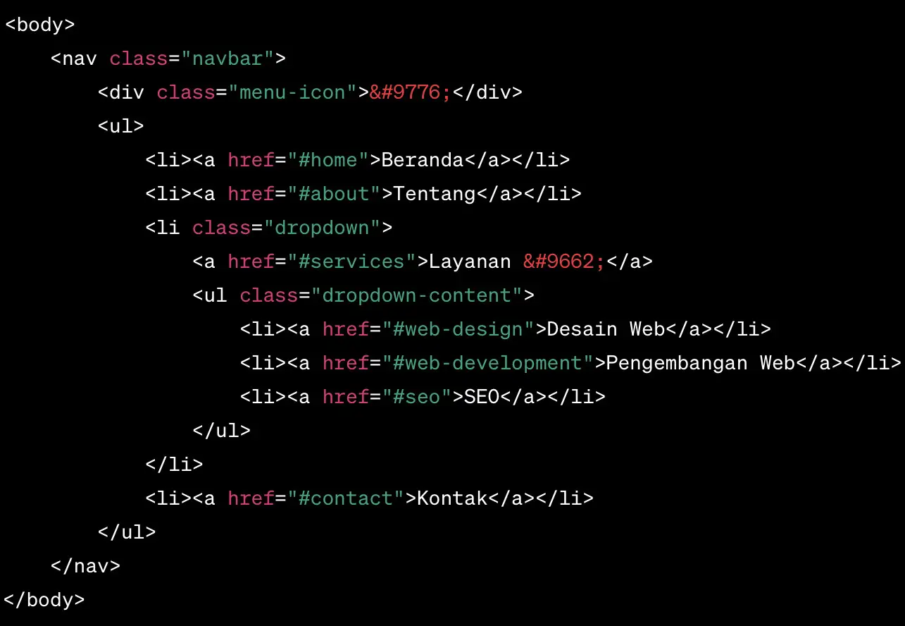 dibimbing.id - Panduan Lengkap Cara Membuat Navbar HTML