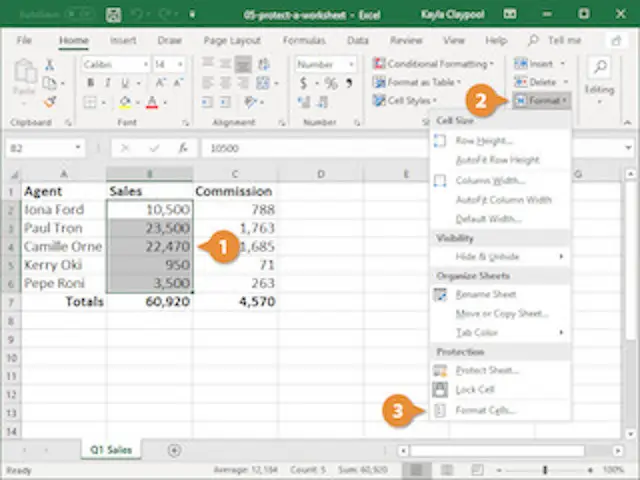 Cara Mengunci Data di Excel