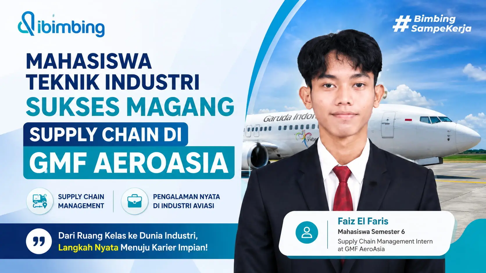 Mahasiswa Teknik Industri Ini Sukses Magang Supply Chain di GMF AeroAsia
