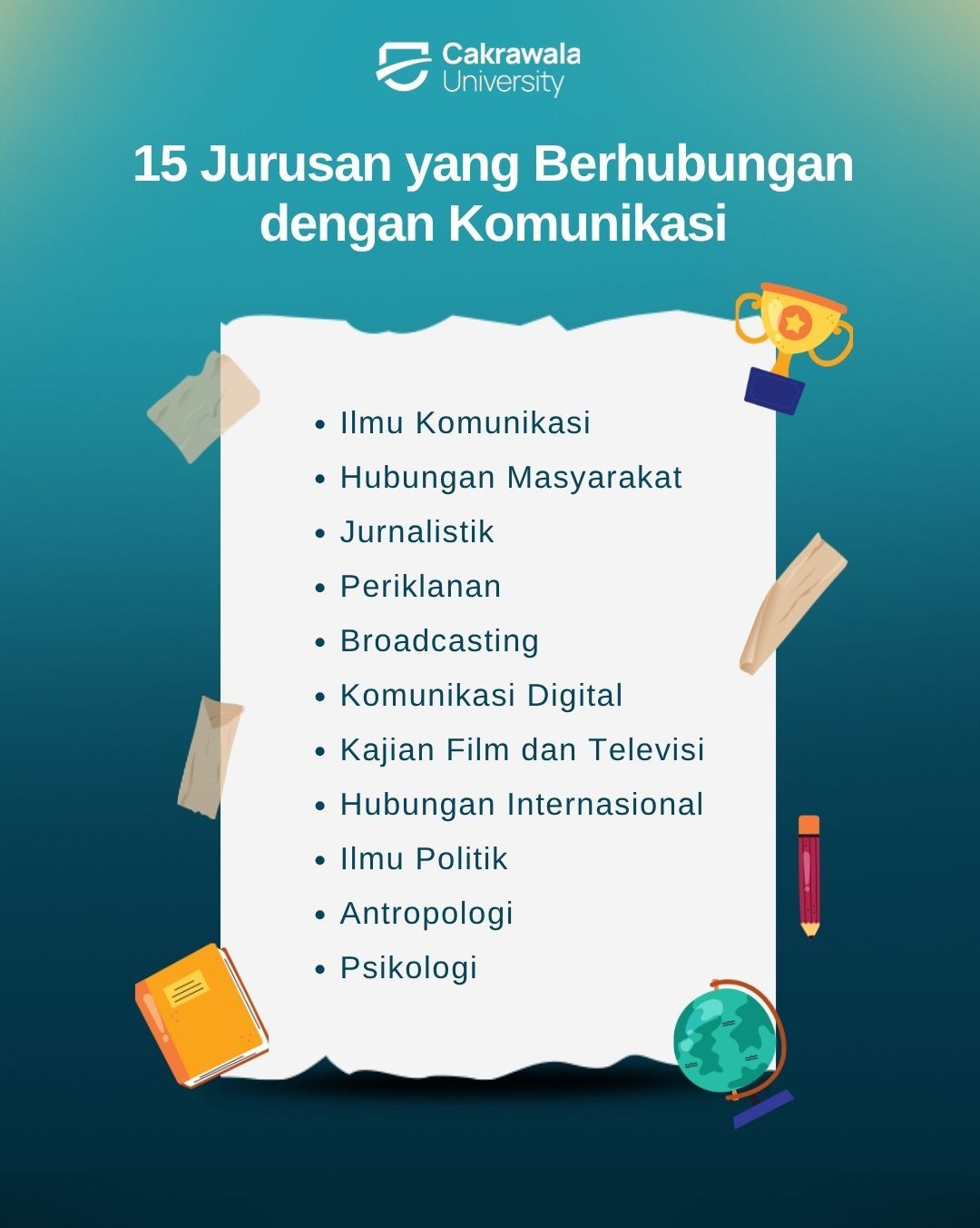 15 Jurusan yang Berhubungan dengan Komunikasi