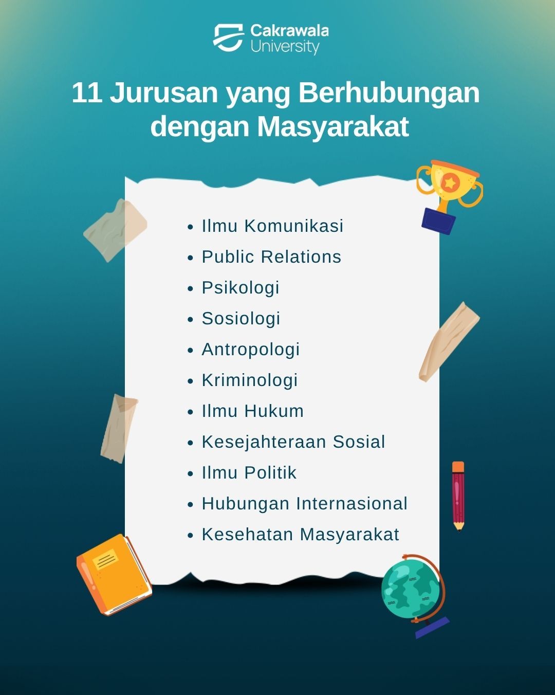 11 Jurusan yang Berhubungan dengan Masyarakat