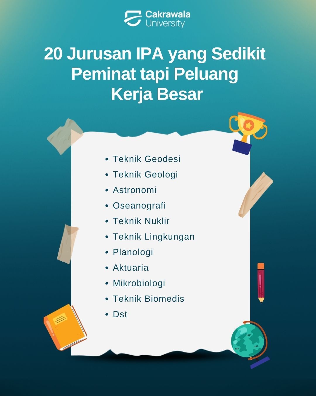 20 Jurusan IPA yang Sedikit Peminat tapi Peluang Kerja Besar