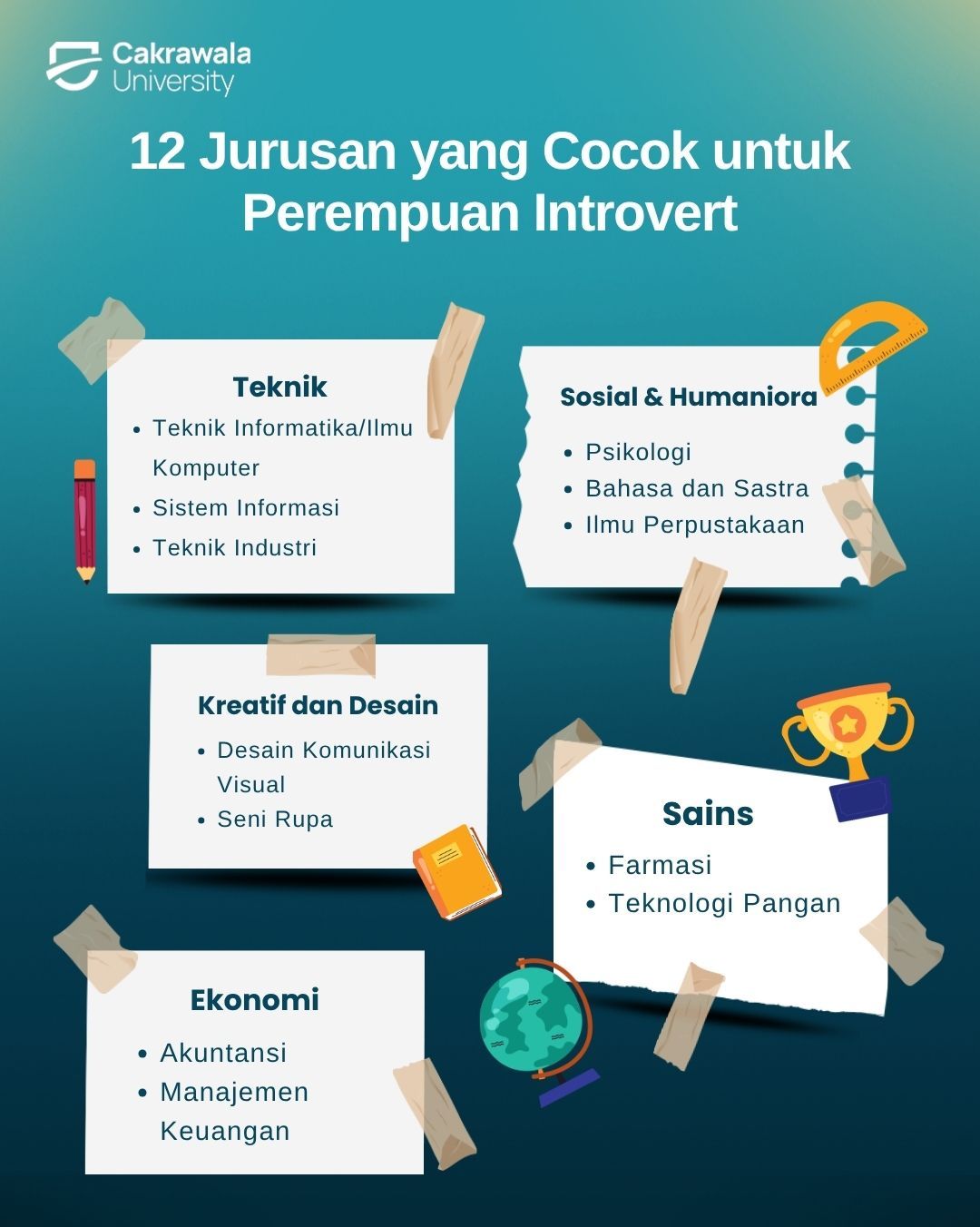 12 Jurusan yang Cocok untuk Perempuan Introvert