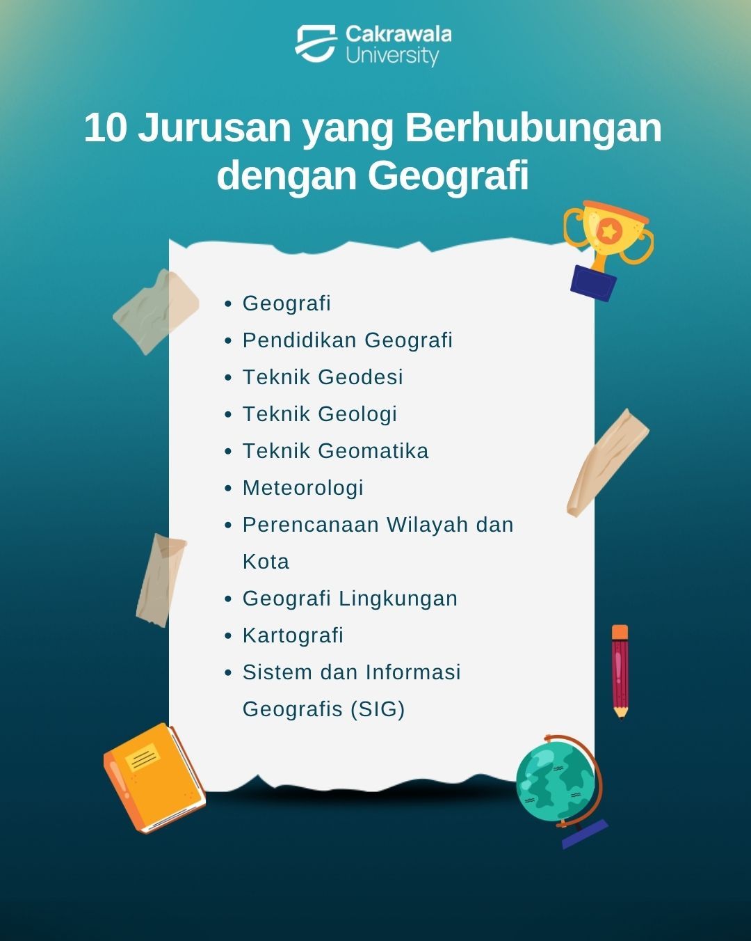 10 Jurusan yang Berhubungan dengan Geografi