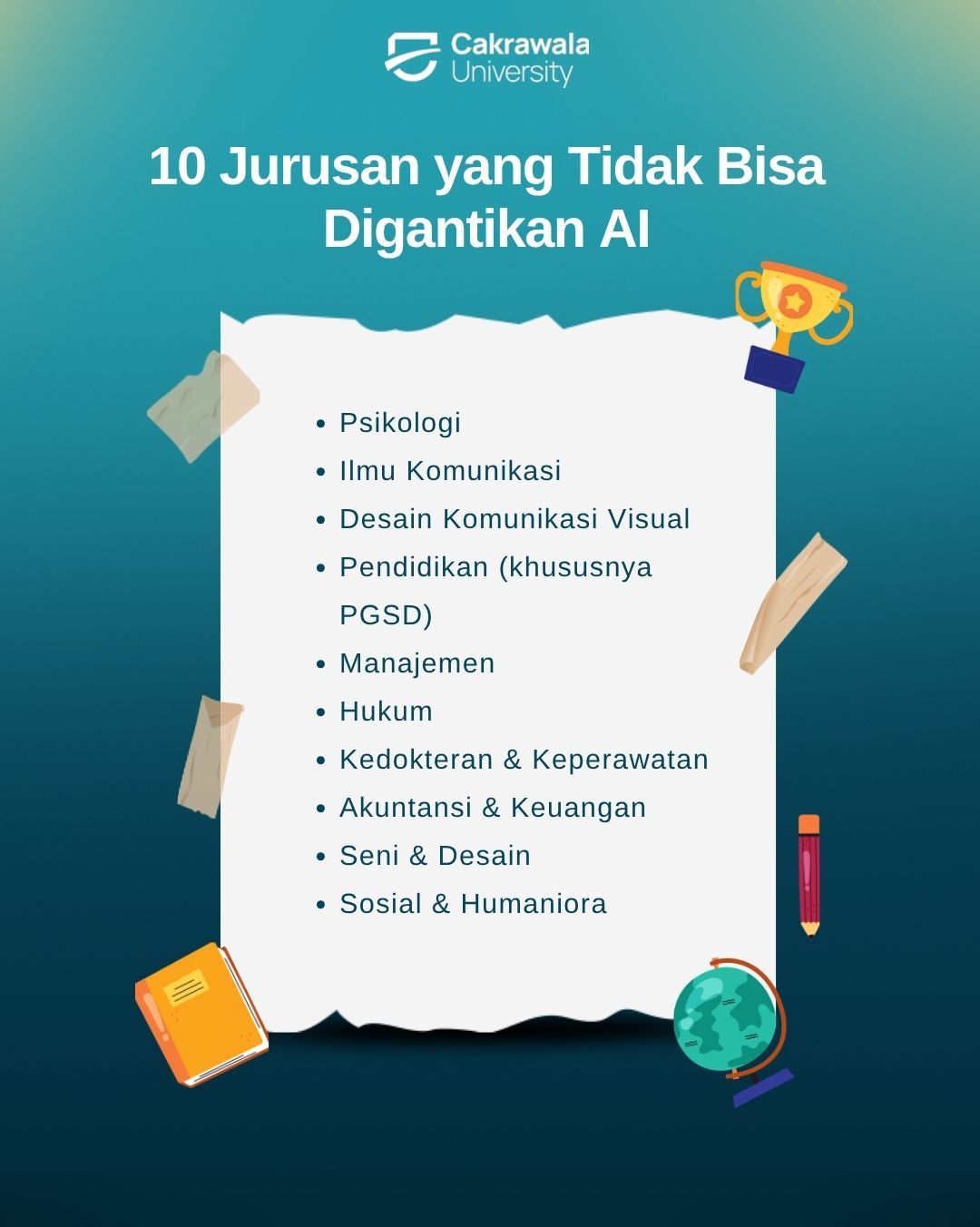 10 Jurusan yang Tidak Bisa Digantikan AI