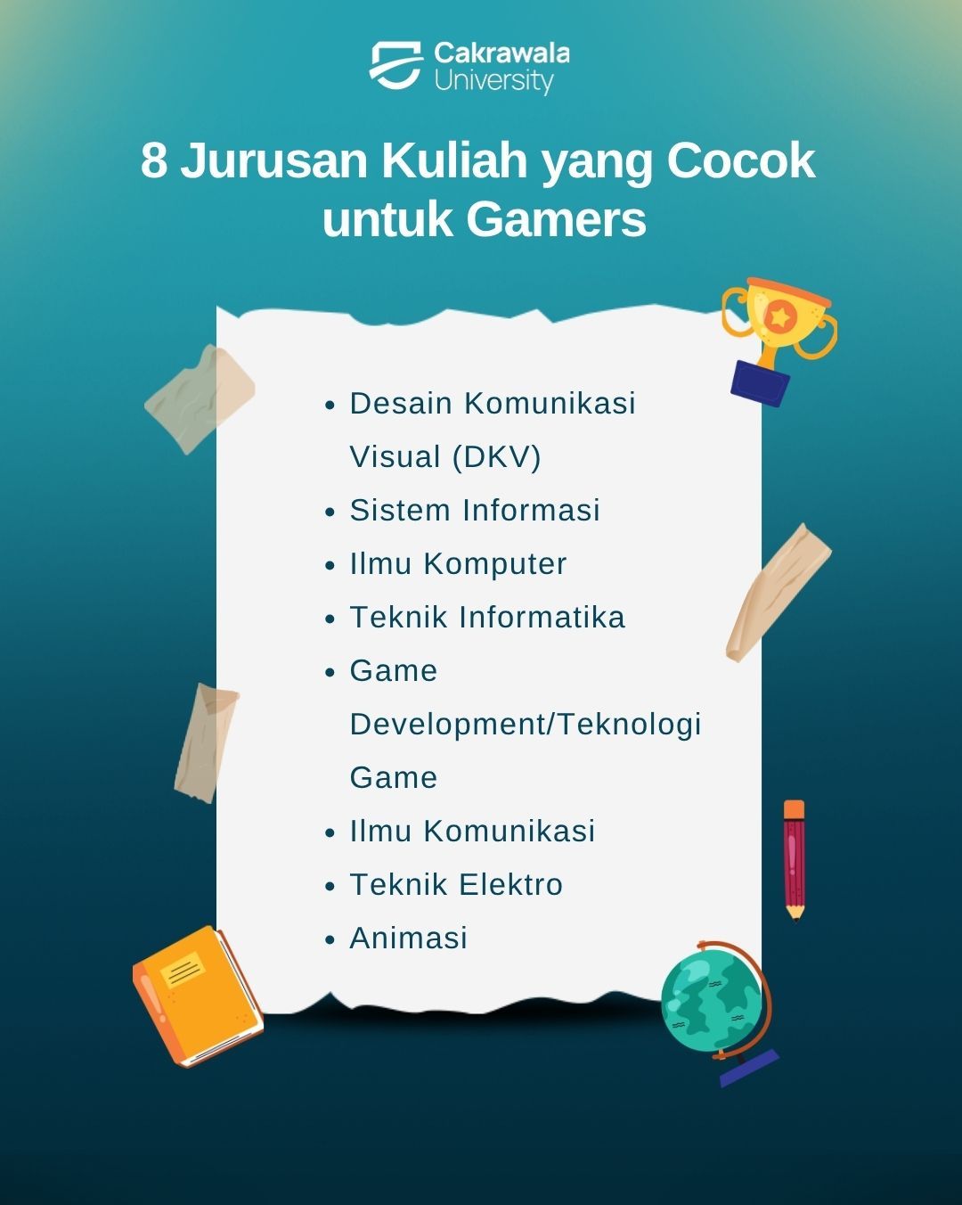 8 Jurusan Kuliah yang Cocok untuk Gamers