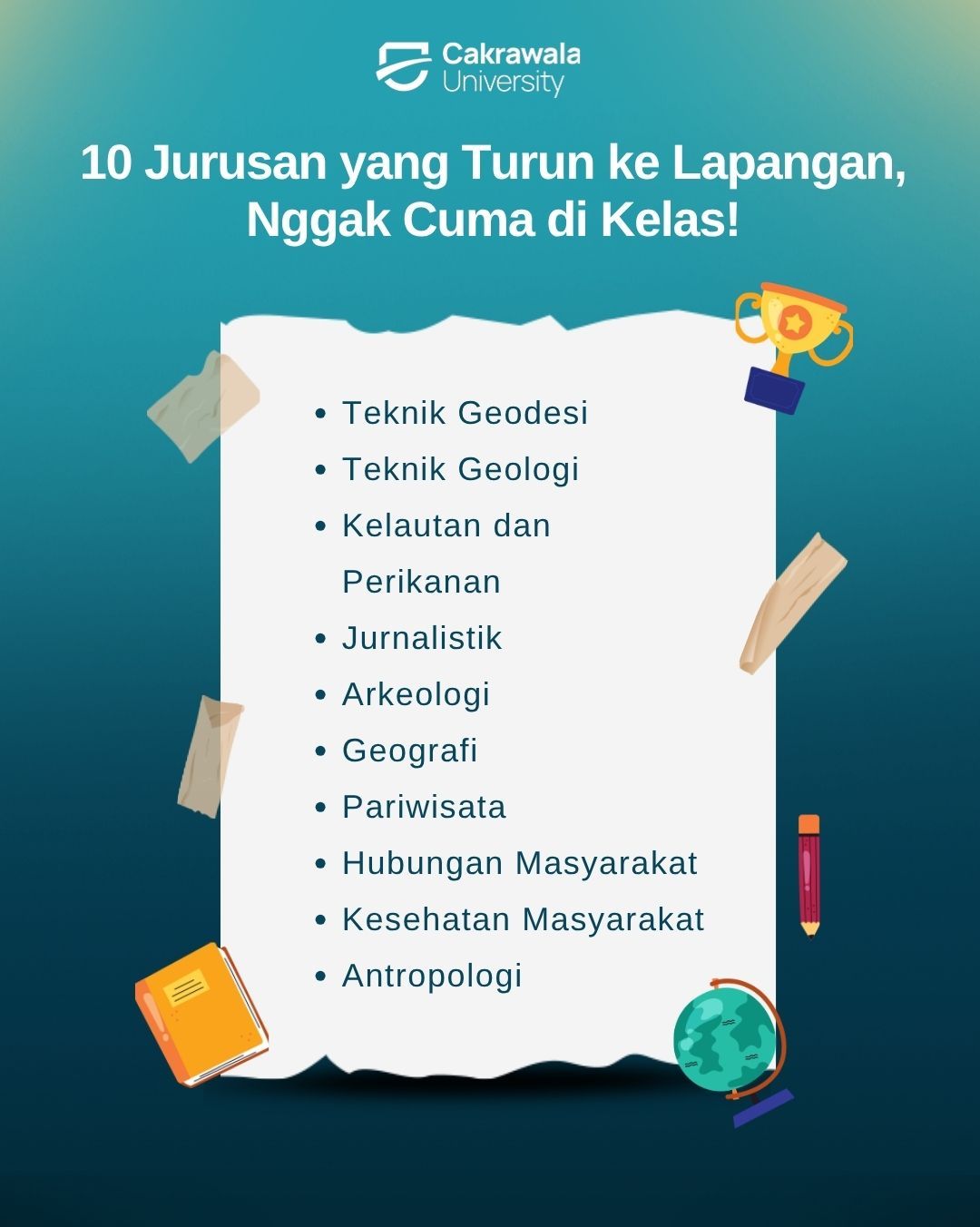 10 Jurusan yang Turun ke Lapangan