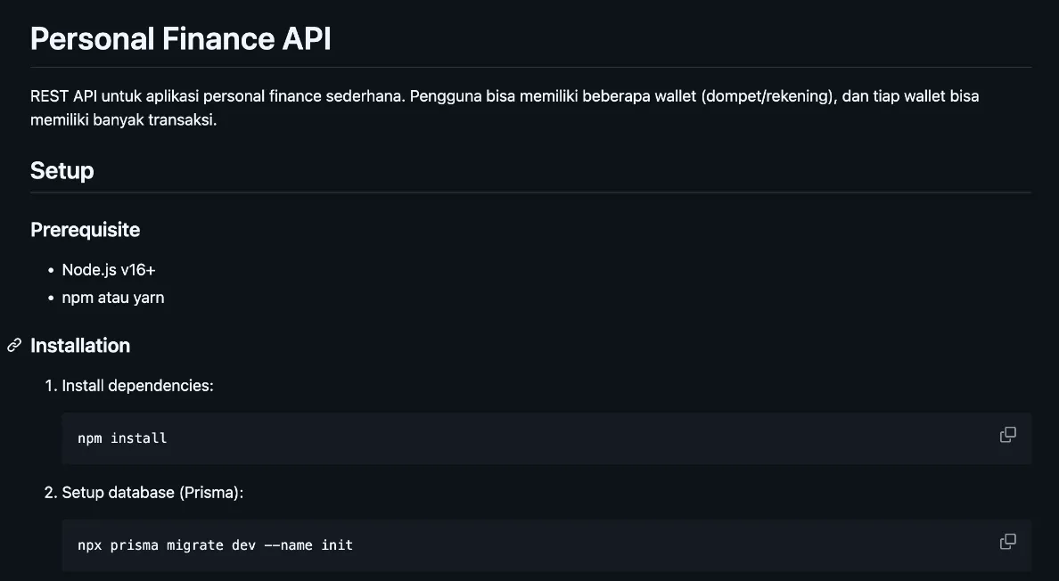 Personal Finance API: Solusi Kelola Keuangan Multi-Wallet