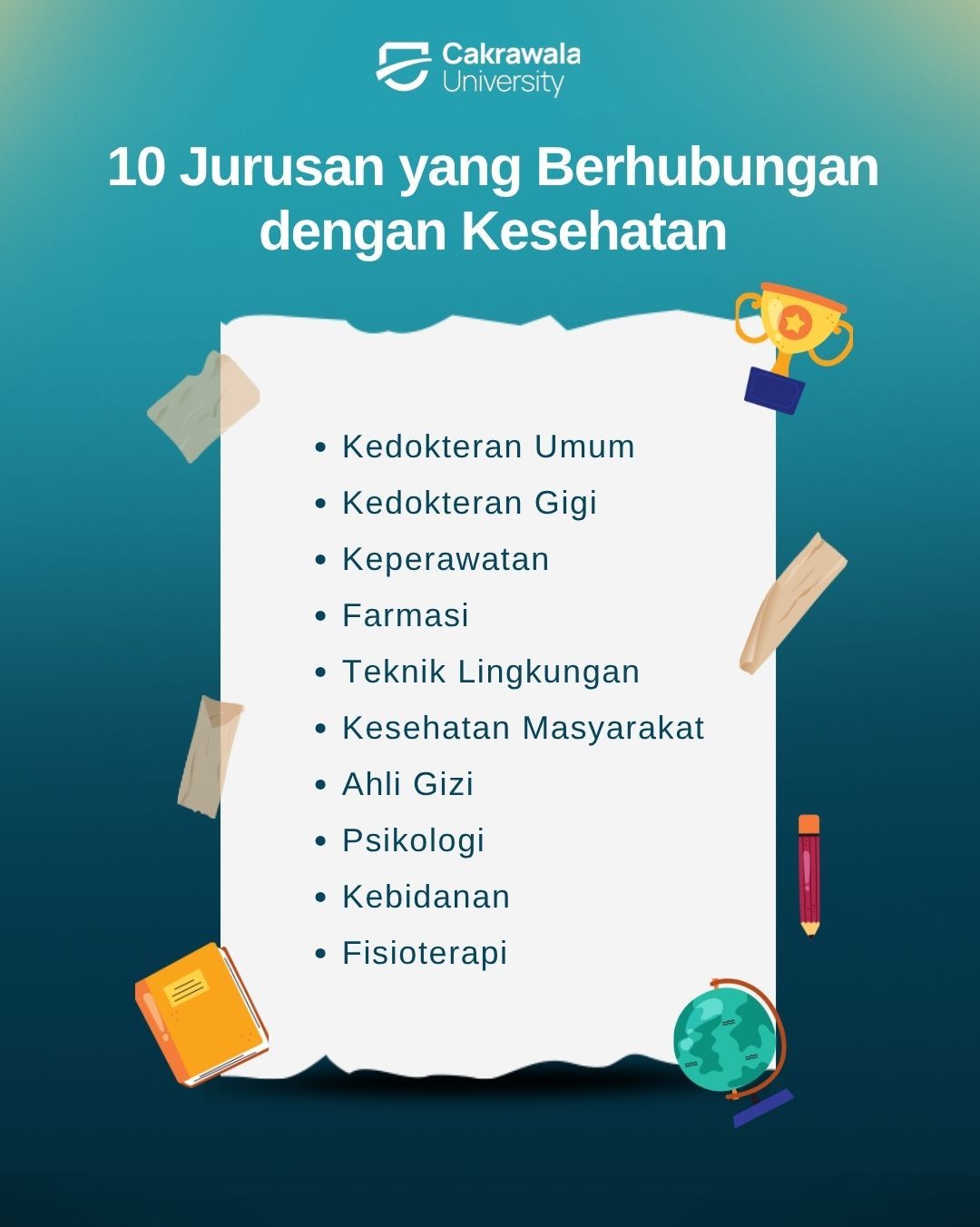 10 Jurusan yang Berhubungan dengan Kesehatan